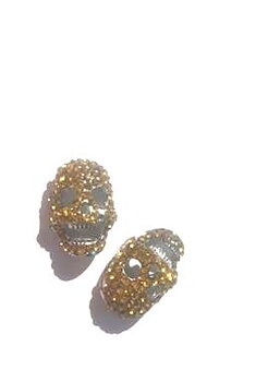 Skull 21mm,  lt topas