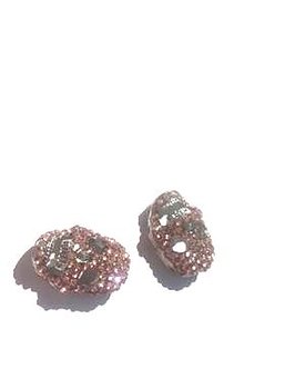 Skull 21mm,  beige pink