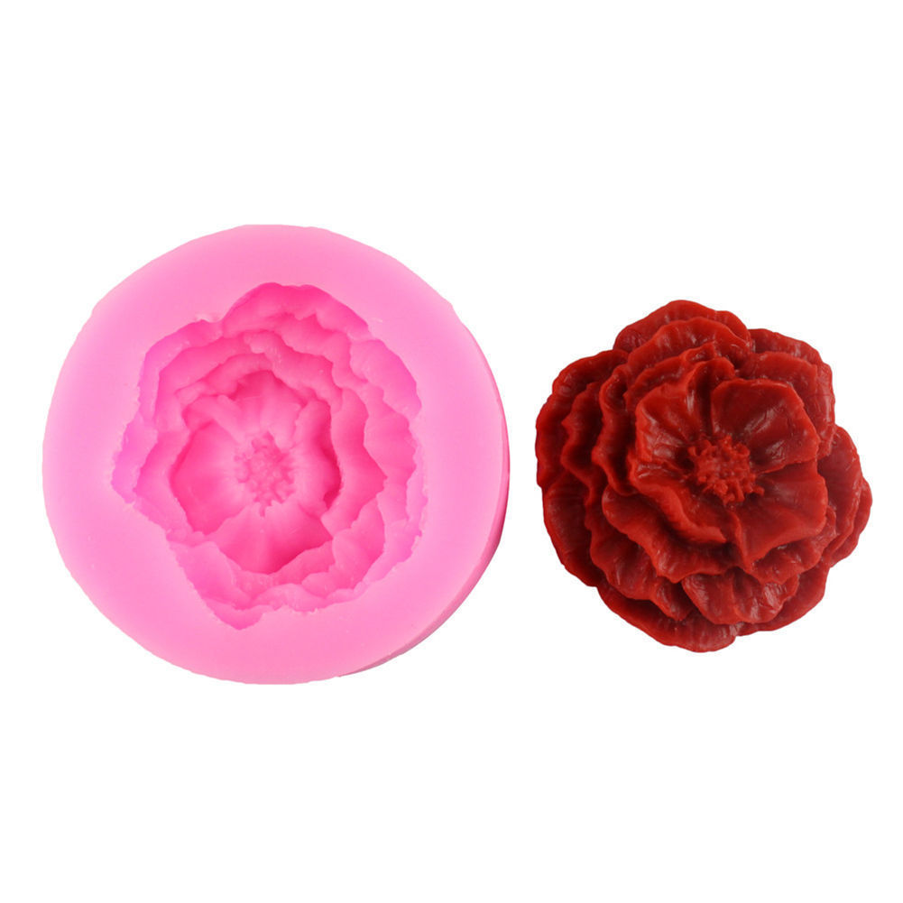 Silicone  mold- peony - 3