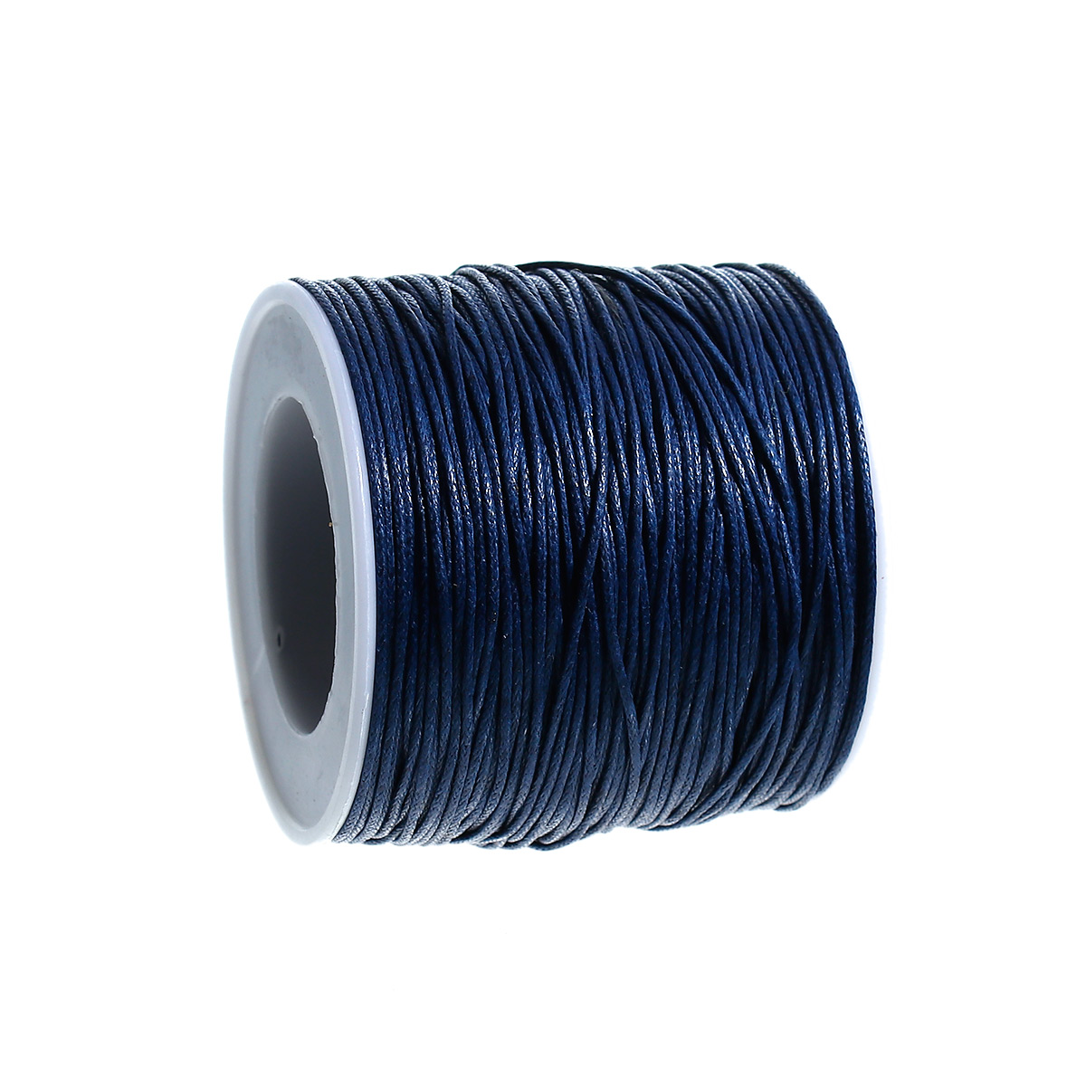 Vaxad bomull,  Blå 1mm, hel rulle, 100 yards