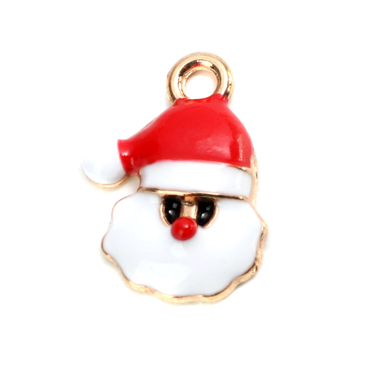 Charm enameld santa claus