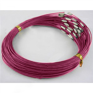 Halsring - wire , Orchid, 