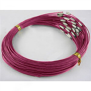 Halsring - wire , Orchid, 