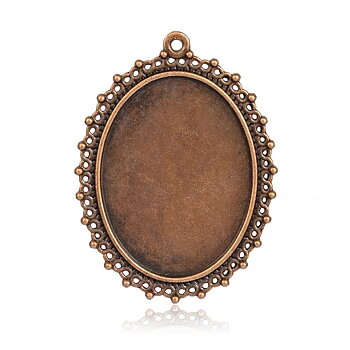 Cabochon Setting , Copper 30x40mm