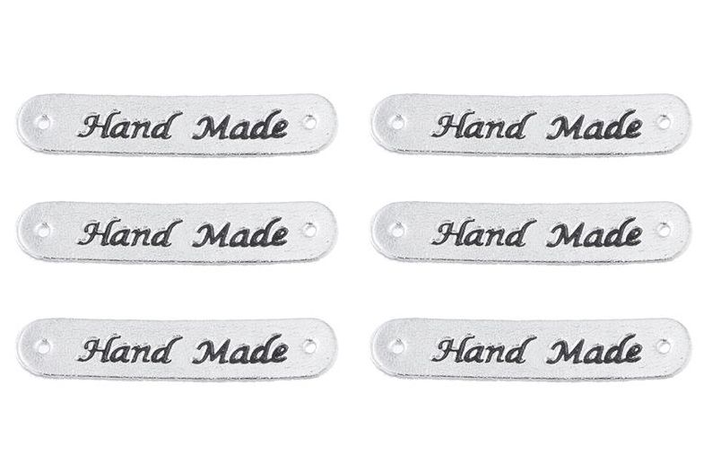Handmade Faux Leather Garment Name Labels