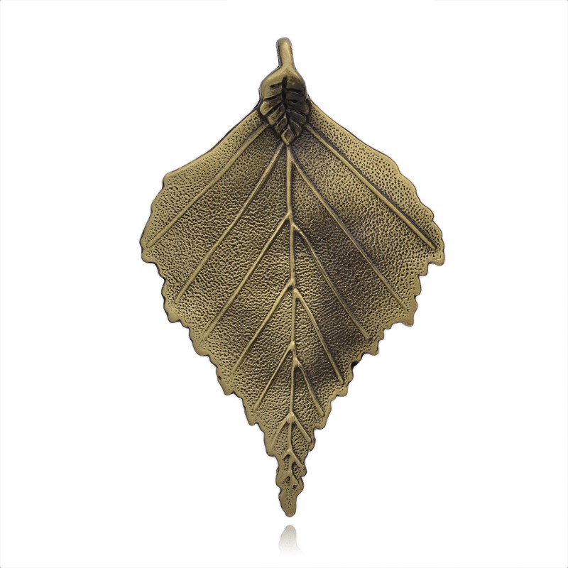 Large Luxury pendant -  Leaf M  Bronze