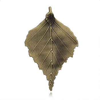 Large Luxury pendant -  Leaf M  Bronze