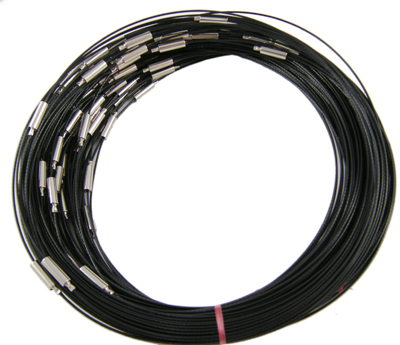 Halsring - wire , Svart