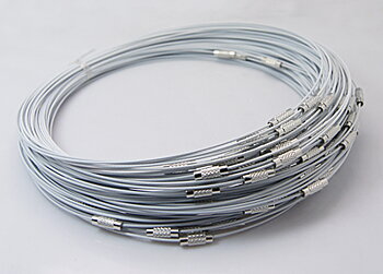 Halsring - wire , Bruten vit