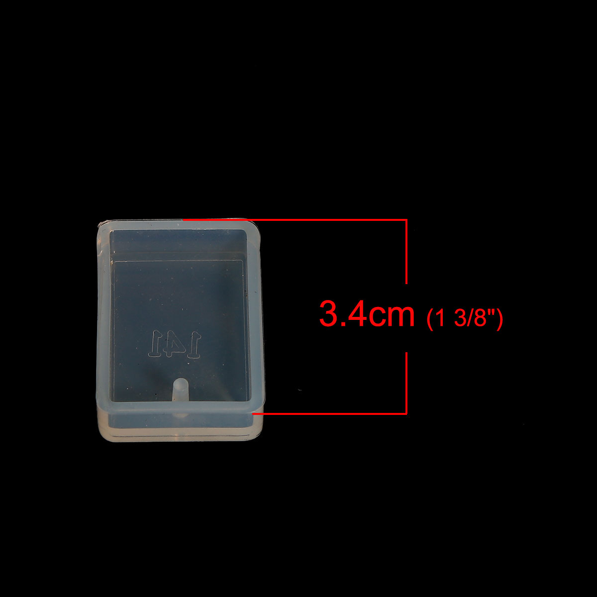 Silicone Resin Mold Rectangle w hole