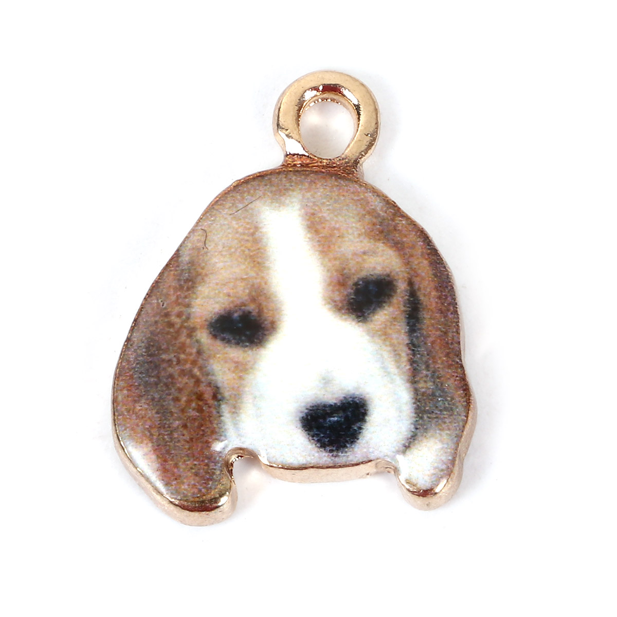 Charm   Enameld Dog, Basset