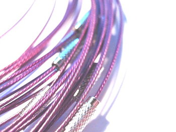 Halsring - wire , Lila