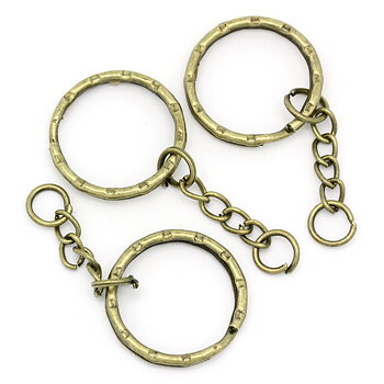 Key clasp ring Chains & Key 25mm bronze