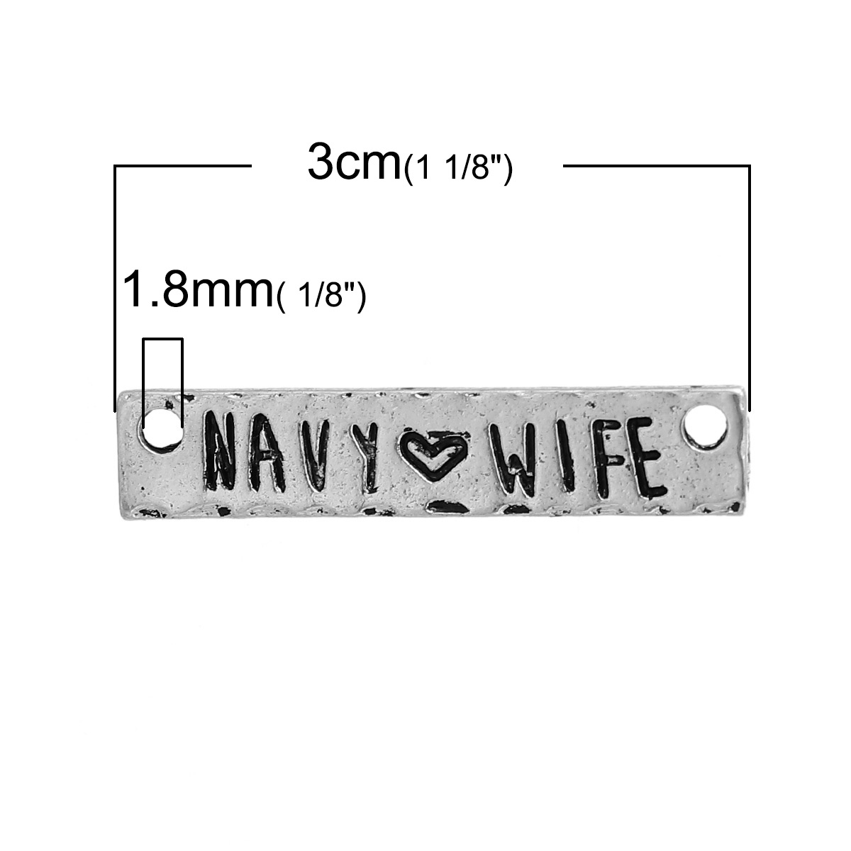 Berlock / Connector - NAVY WIFE