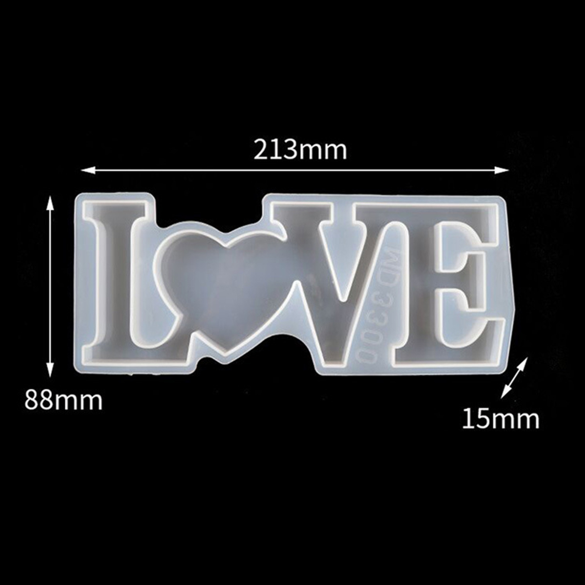 Gjutform  i silikon - LOVE - 2