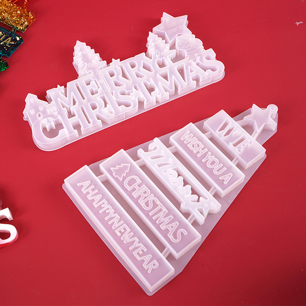 Gjutform  i silikon - We Wish You A Merry Christmas, A Happy New Year - 3