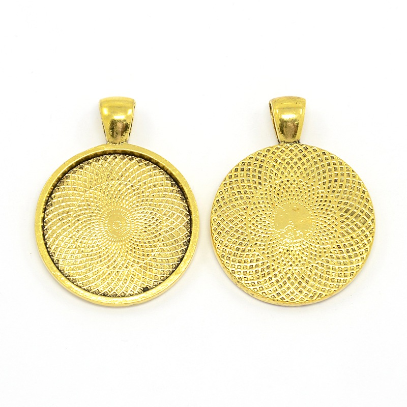 Cabochon/ 25mm, gold - 2