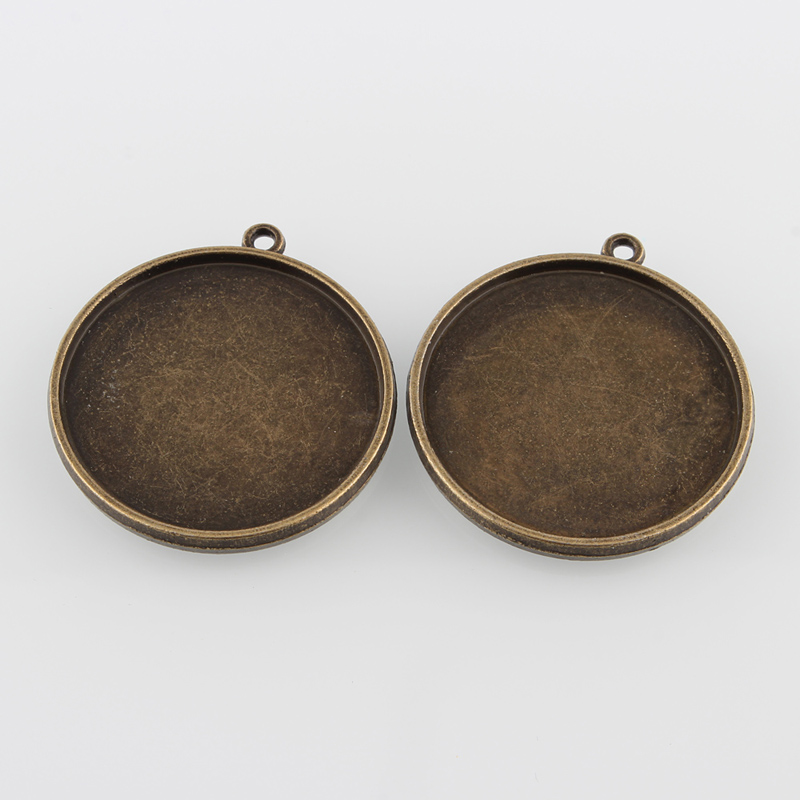 Cabochon Setting , Bronze 30mm