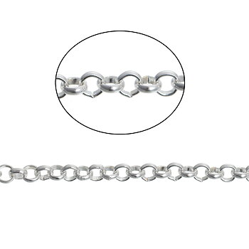Ärtkedja 4mm, silver 1 m