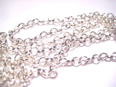 Ärtkedja 4mm, silver 1 m - 2