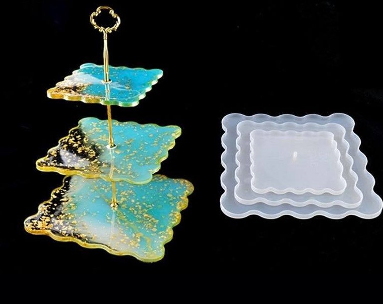 Silicone Resin Mold .  3 layar cake stand / tray - 5