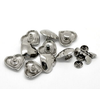 Studs - Hjärta 16mm