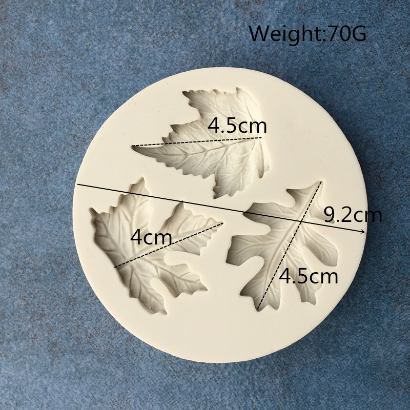Silicone Resin Mold  leaf s 3 pcs - 2