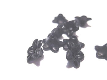 Acrylic Flowers / angel skirts-Black 50 pcs