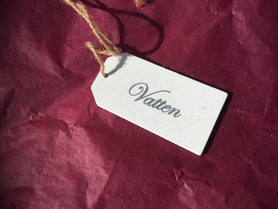 Wood tag - Vatten