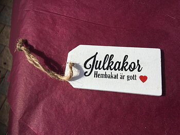Trätag -  Julkakor