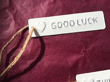 Metall tag-  Good Luck
