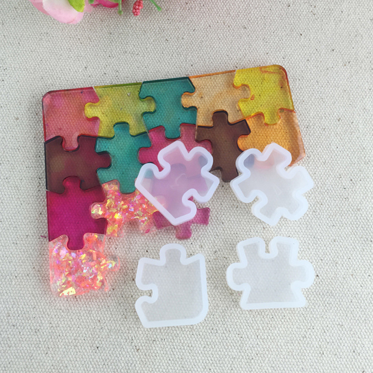 Silicone Resin Mold  Jigsaw nr 3 - 3