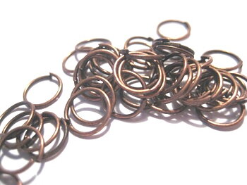 Jumprings, 8x0,7mm copper