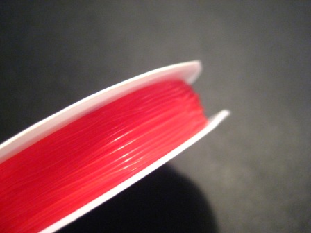 Elastisk tråd rulle 7m, Röd