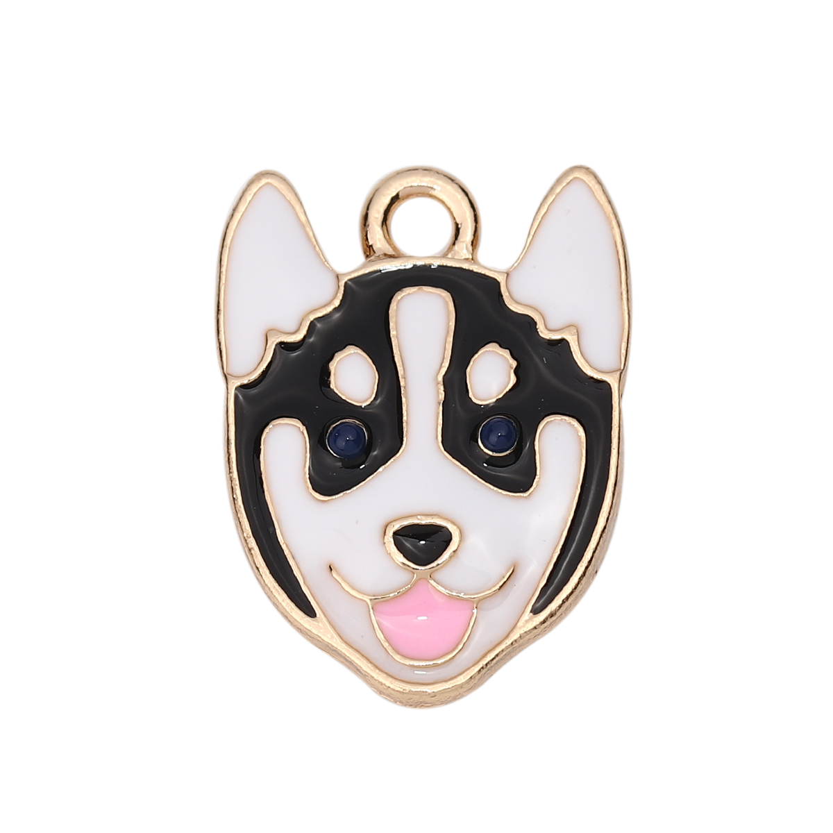 Charm   Enameld Dog, Husky