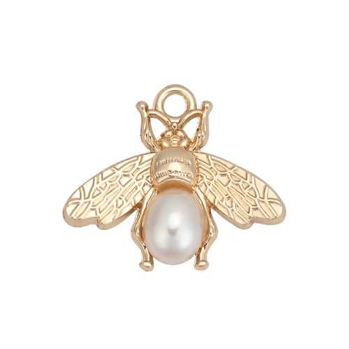 Charm   Bee w. acrylic pearl