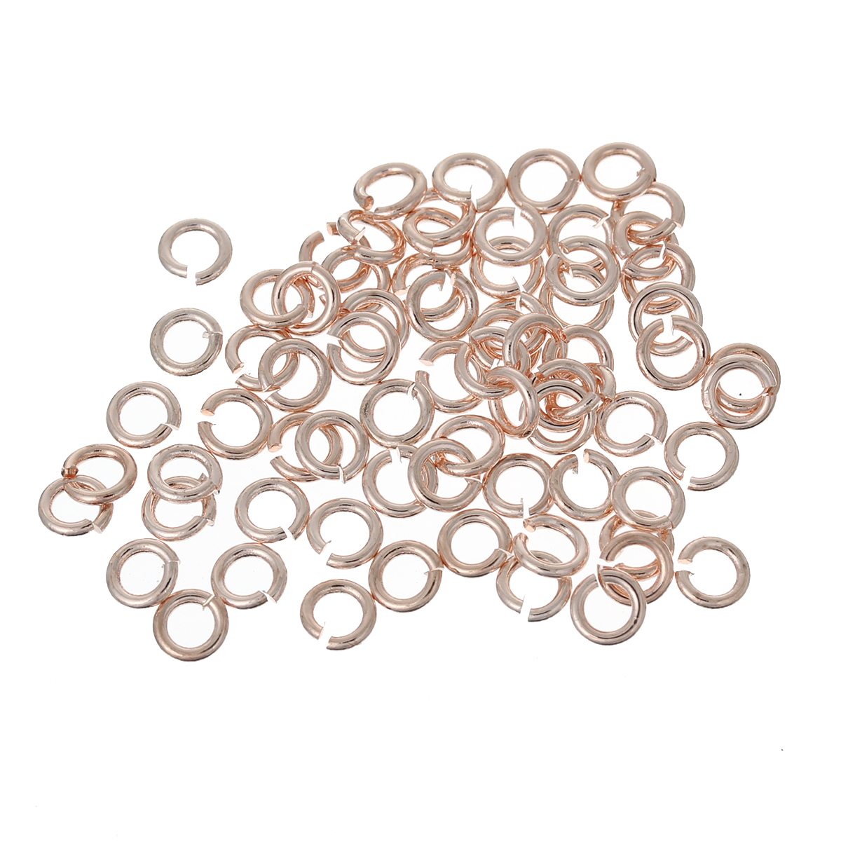 Jumprings / bindring,  Roséguld, 4mm