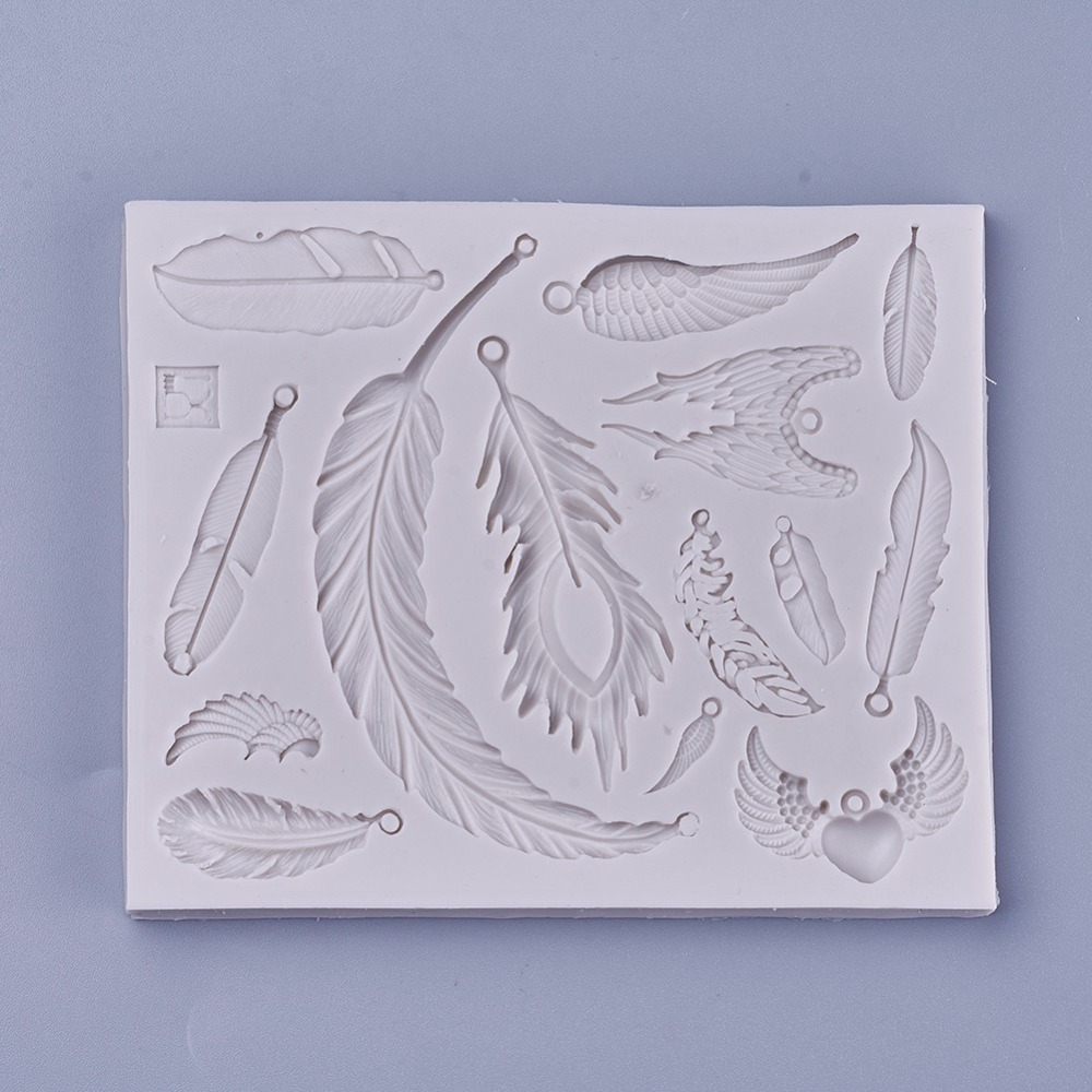 Silicone Resin Mold  Feathers 14 different