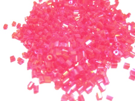 Seedbeads - Hexagon tub - Röd