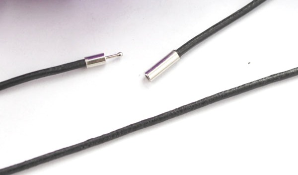 Leather Bracelet -black 70cm - 2