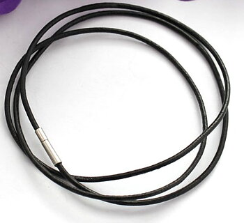 Leather Bracelet -black 70cm