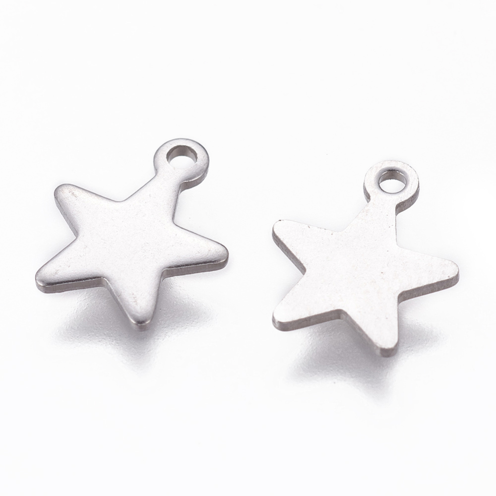 Charm  Stainless steel, star - 2