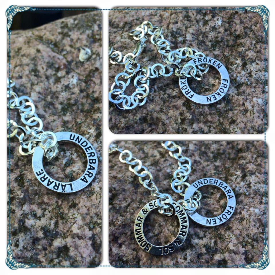 Finished bracelet-flat chain,21 cm, 12 pcs - 3