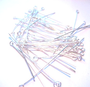 Öglepinnar silver  4,5cm