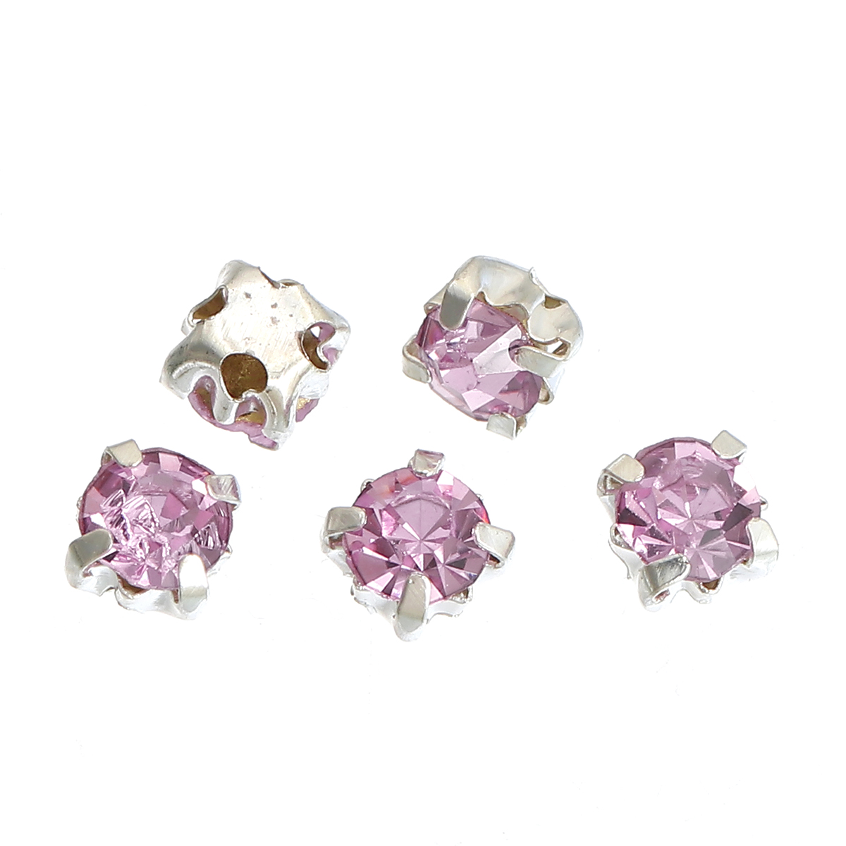 Montees, sewons. 4mm Pink