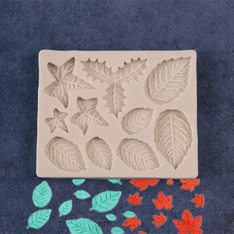 Silicone Resin Mold  leaves 11 different