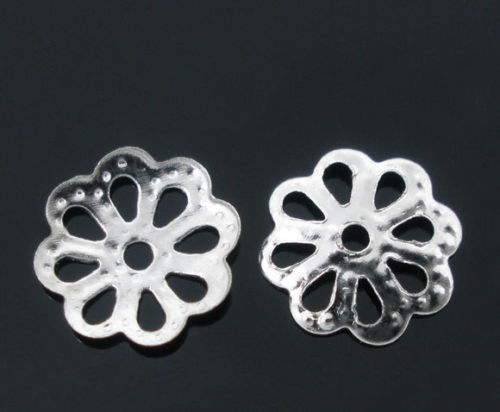 Beadcap, platina 7mm