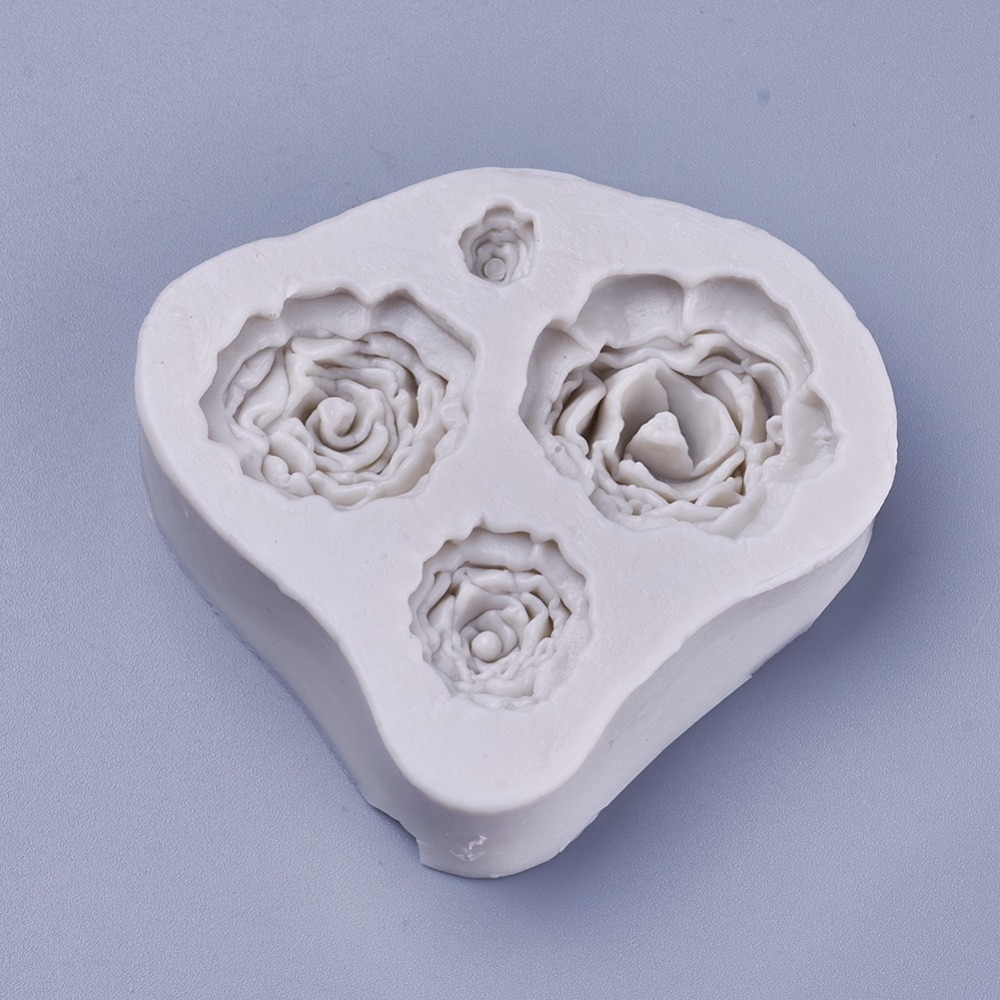 Silicone Resin Mold  4 roses