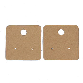 Displaycards White, Earings, Brown