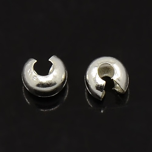 Knutgömma , silver 4mm